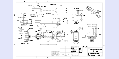 Connecting Rod Part Drawing